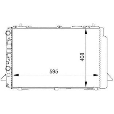 Radiador Audi 80 IV 1.9TD 91-94